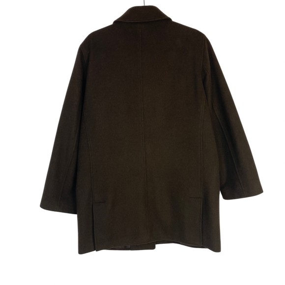 J. Crew Brown Long Wool Coat Size Medium - Picture 6 of 14